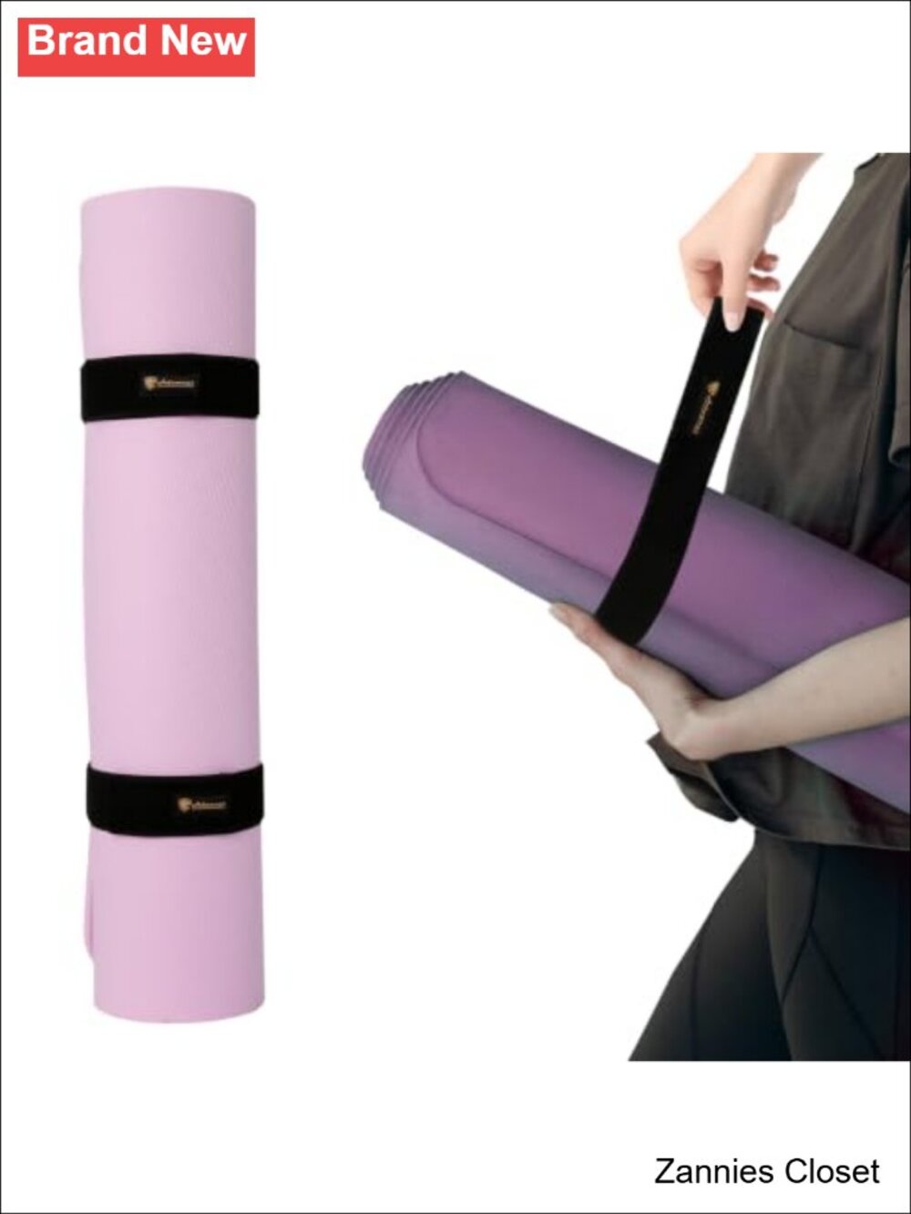 ✨ Yoga Mat Strap Nylon Elastic Bungee Band Workout Exercise Mat Organizer 2 Pack